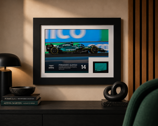 Limited Edition Fernando Alonso 2023 '100th Podium' Bodywork & Photo - Saudi Arabian GP