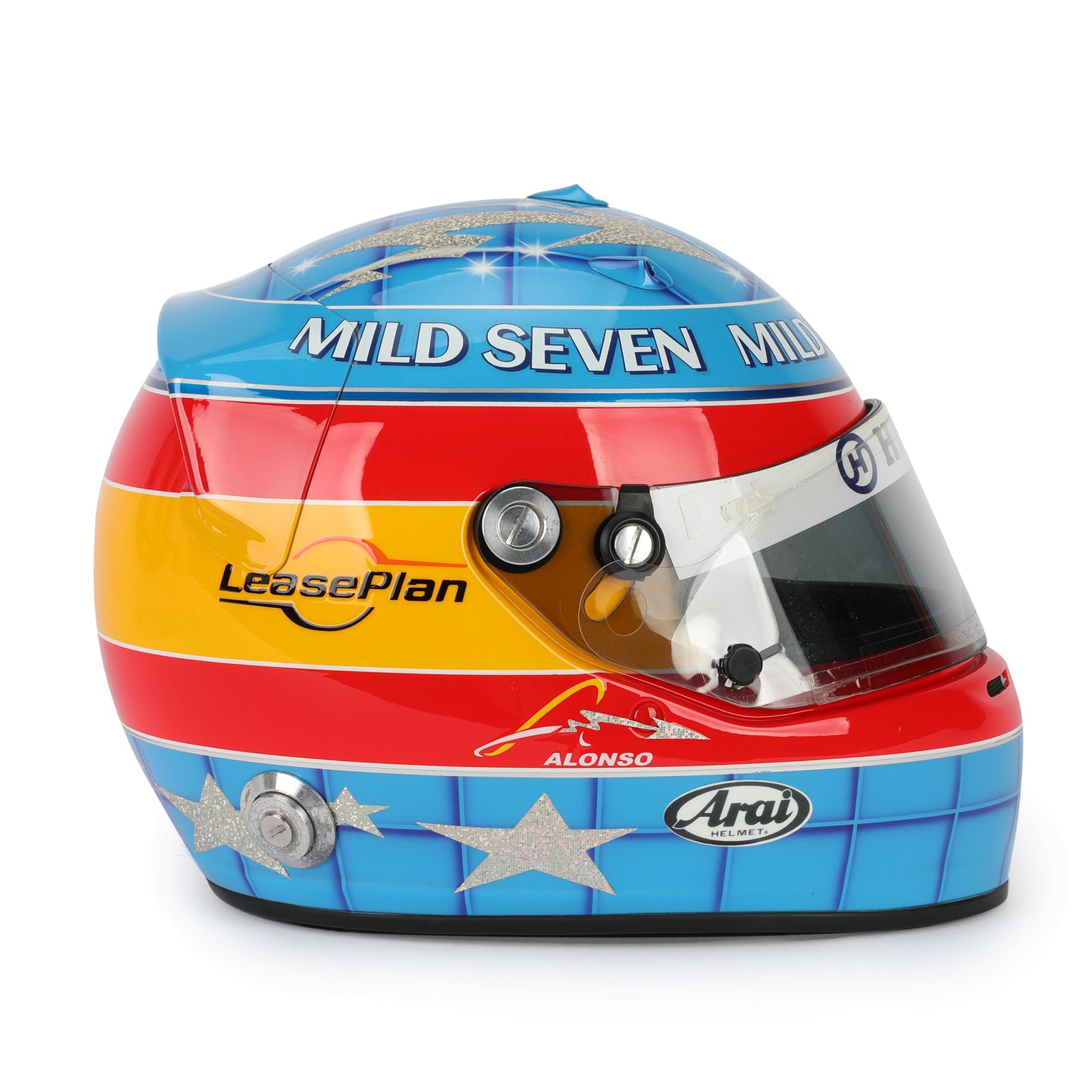 LOT 015 - Fernando Alonso 2003 Replica Helmet With Race Used Visor