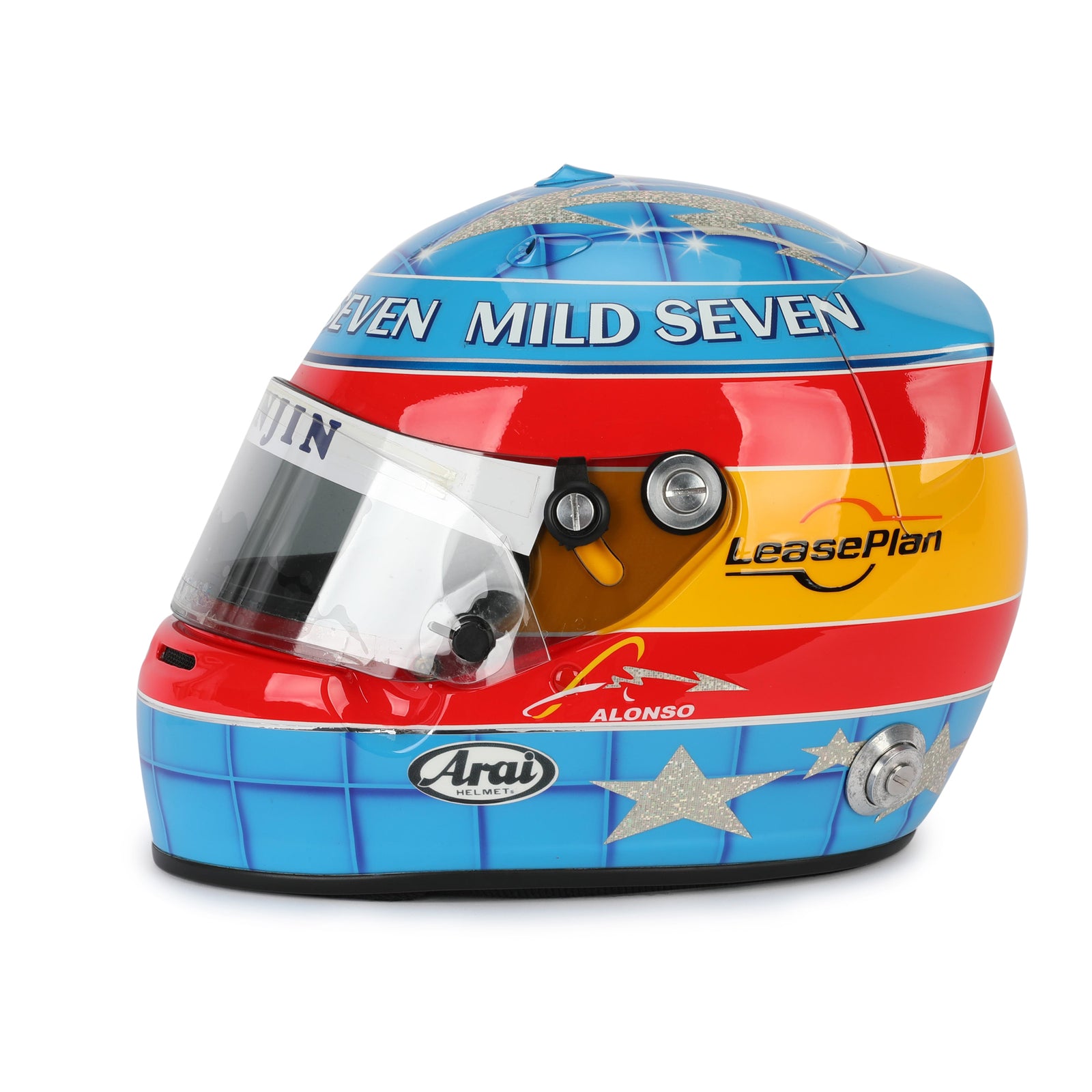 LOT 015 - Fernando Alonso 2003 Replica Helmet With Race Used Visor