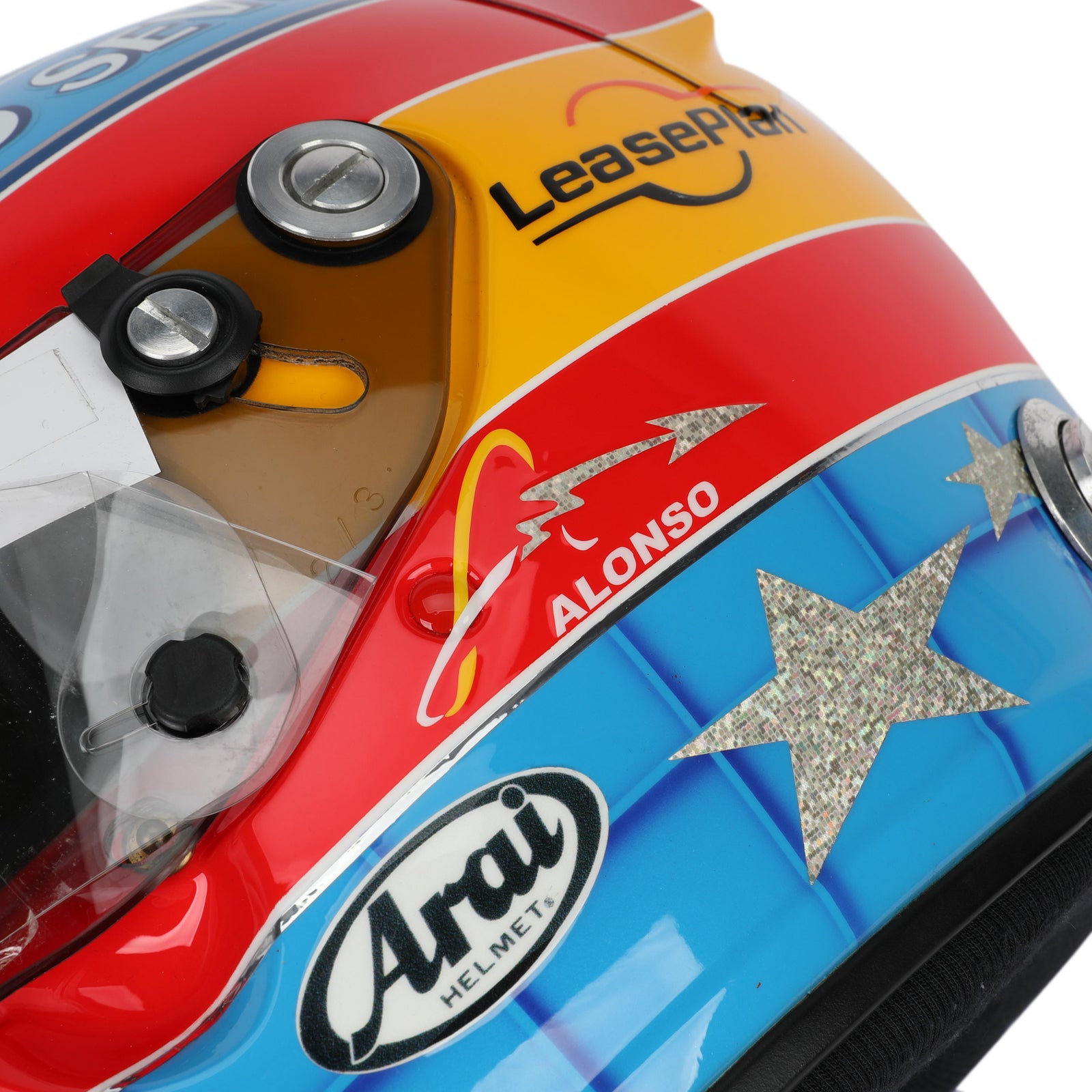 LOT 015 - Fernando Alonso 2003 Replica Helmet With Race Used Visor