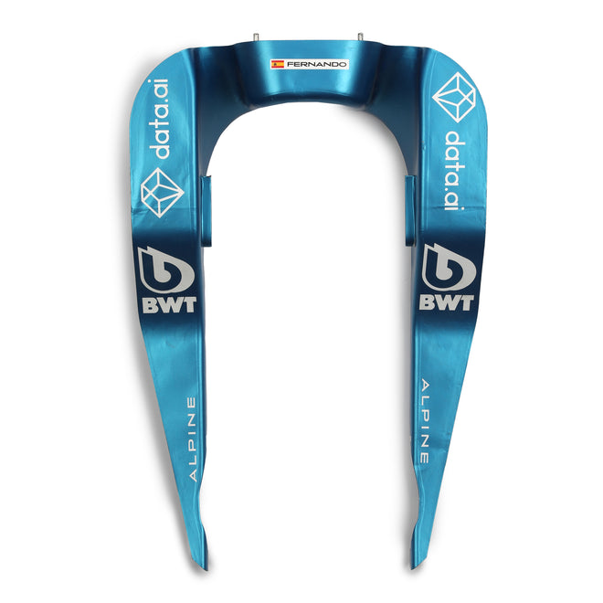 Fernando Alonso 2022 Alpine Headrest Assembly - Grand Prix Used