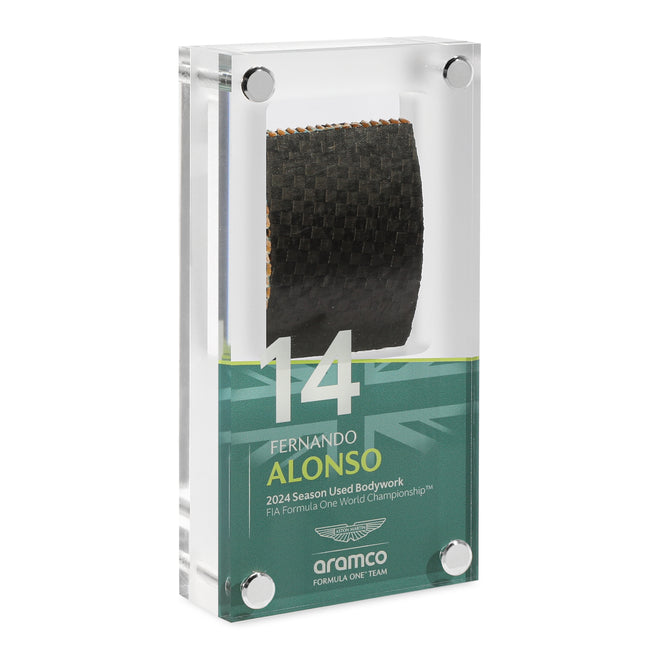Aston Martin F1 Team acrylic display season used bodywork Fernando Alonso 2024 memorabilia