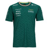 Fernando Alonso 2024 Aston Martin Aramco Formula One Team Grand Prix Used Driver Short Sleeve T-Shirt