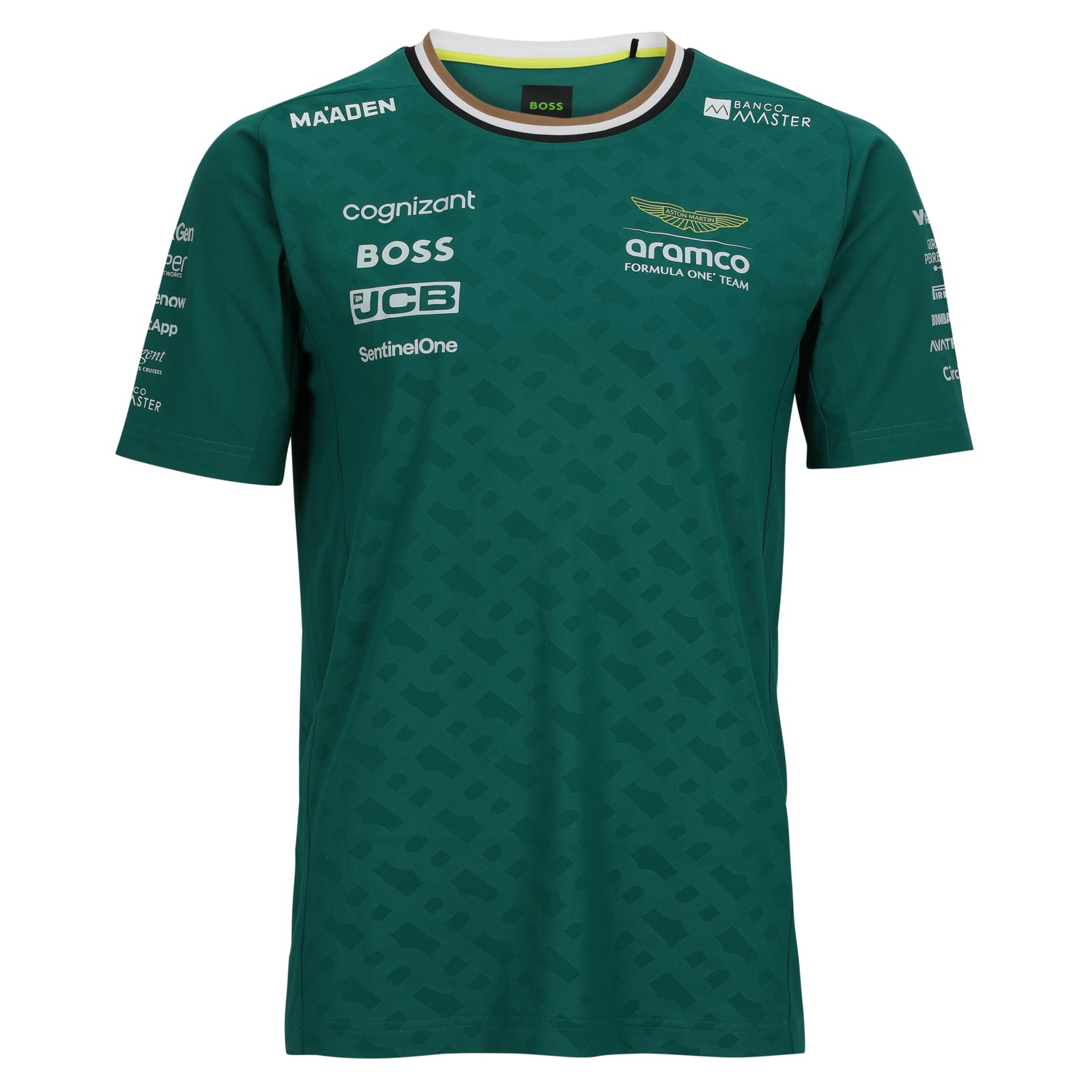 Fernando Alonso 2024 Aston Martin Aramco Formula One Team Grand Prix Used Driver Short Sleeve T-Shirt