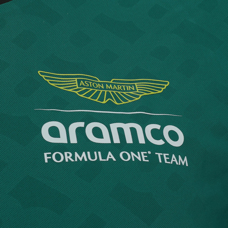 Fernando Alonso 2024 Aston Martin Aramco Formula One Team Grand Prix Used Driver Short Sleeve T-Shirt