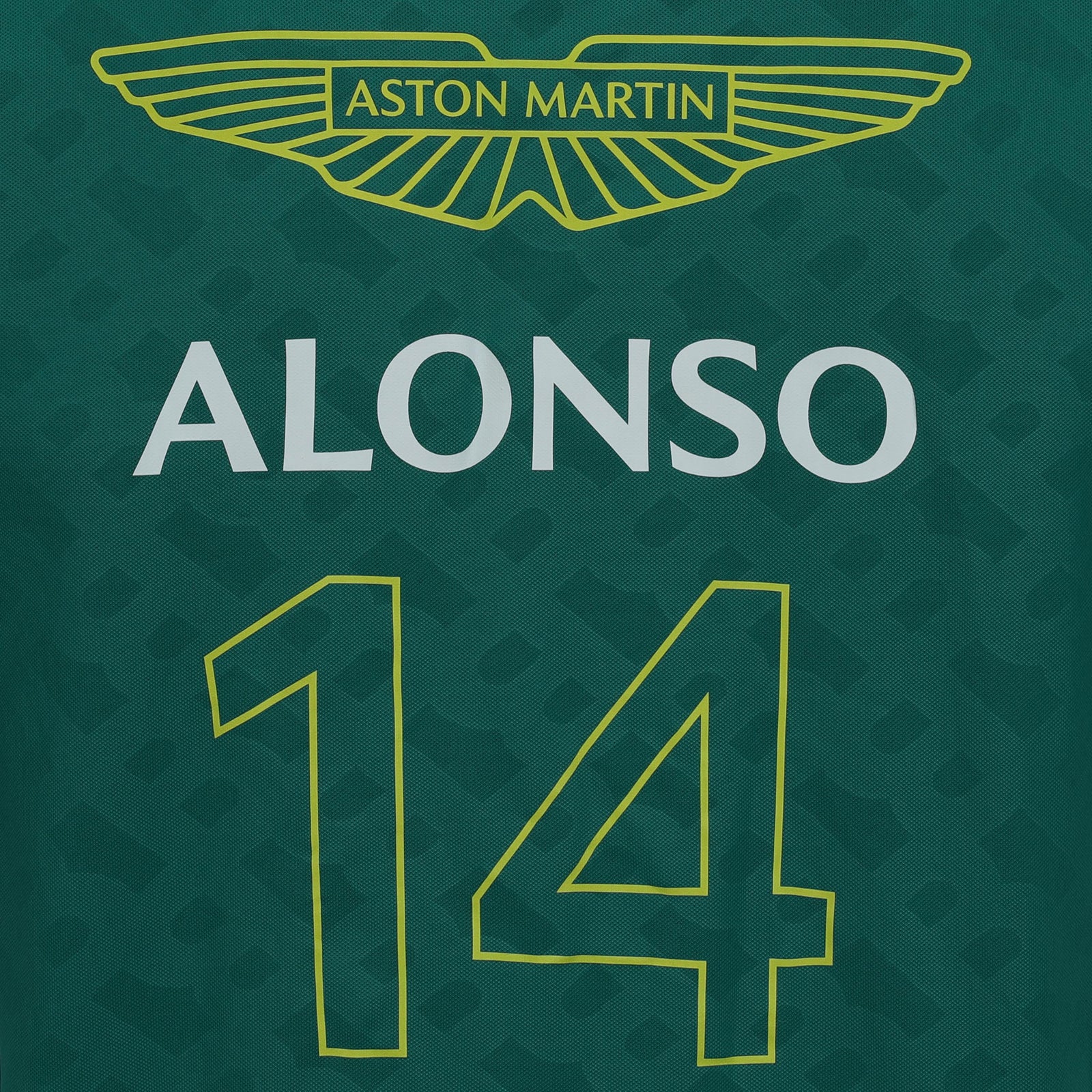 Fernando Alonso 2024 Aston Martin Aramco Formula One Team Grand Prix Used Driver Short Sleeve T-Shirt