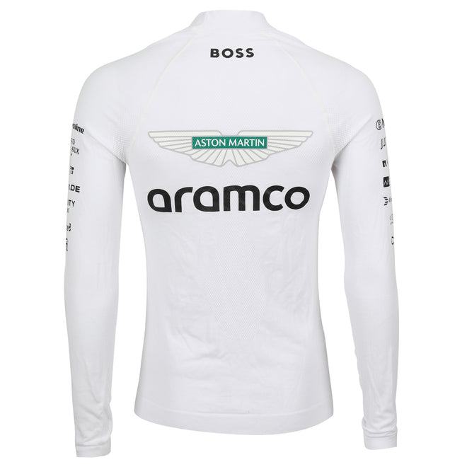 LOT 047 - Fernando Alonso Un-Signed 2024 Aston Martin Aramco Formula One Team Grand Prix Used Nomex - White