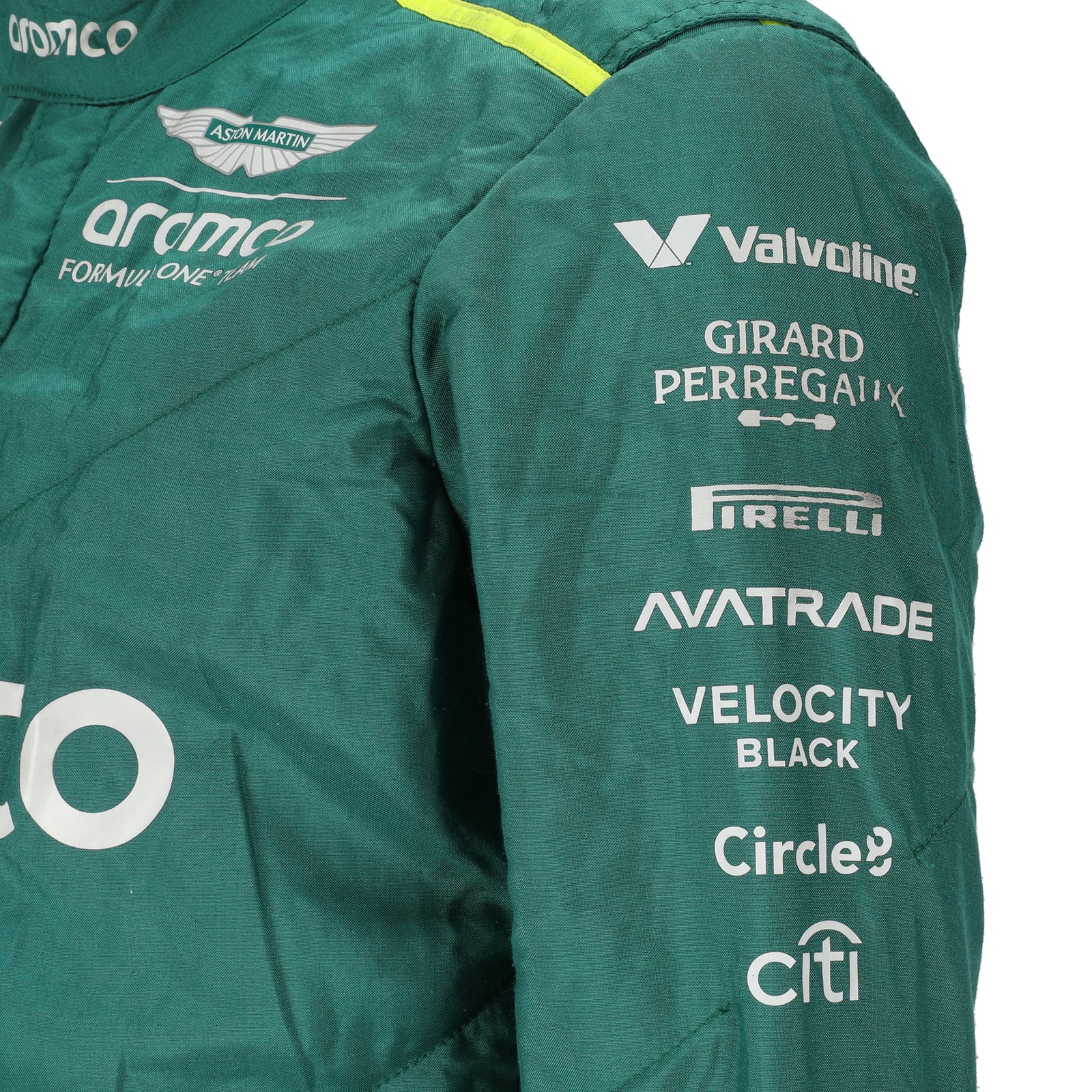 LOT 612 - Fernando Alonso Un-Signed 2024 Aston Martin Aramco Formula One Team Grand Prix Used Suit