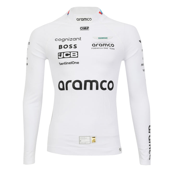 Fernando Alonso 2024 Aramco Aston Martin F1 Team race spec Nomex top authentic Formula 1 memorabilia