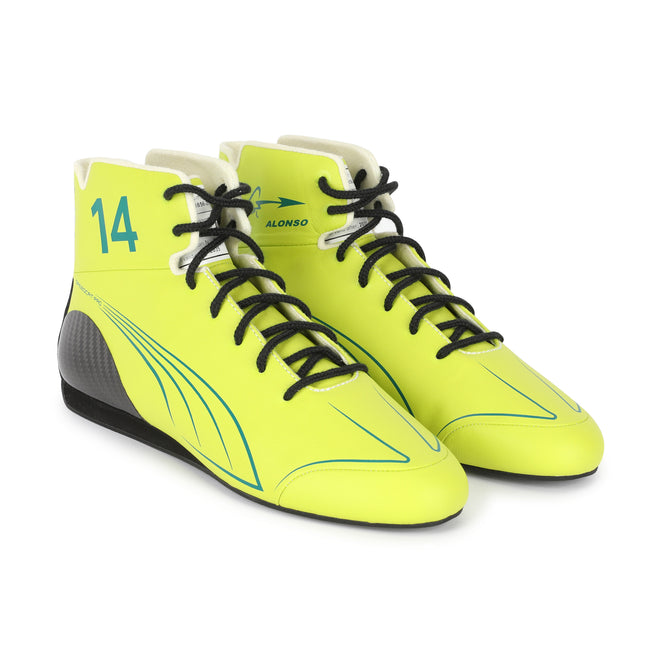 Miami Auction LOT 025 - Fernando Alonso 2025 Aston Martin Aramco Formula One Team Race Boots