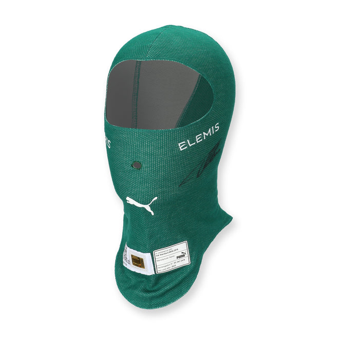 Auction LOT 045 - Fernando Alonso Signed 2025 Aston Martin Aramco F1® Team Balaclava