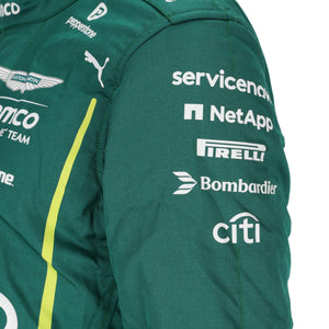 LOT 050 - Fernando Alonso 2025 Grand Prix Used Aston Martin Aramco Race suit