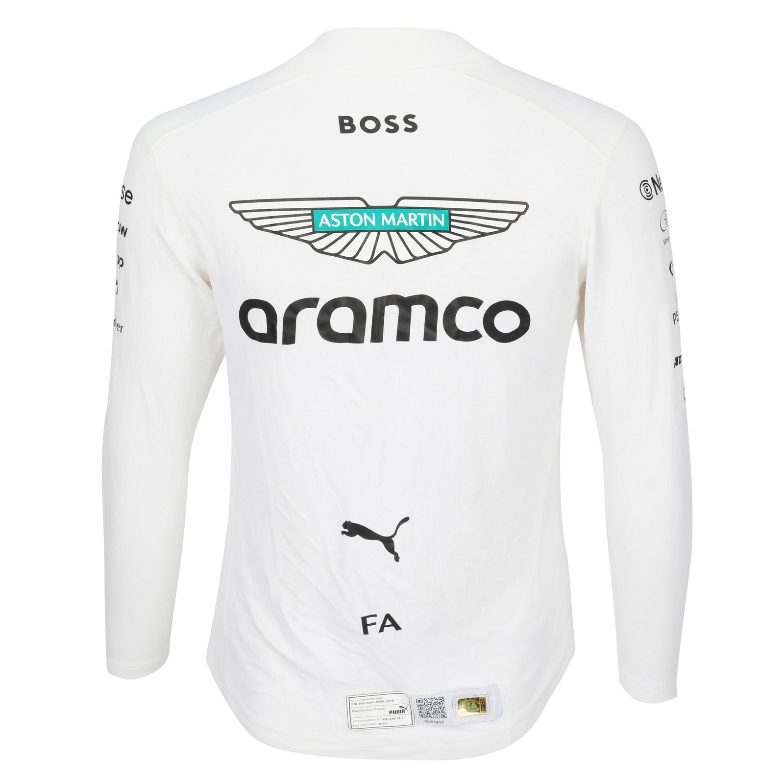 Auction LOT 047 - Fernando Alonso 2025 Aston Martin Aramco Formula One Team Nomex - Austrian GP