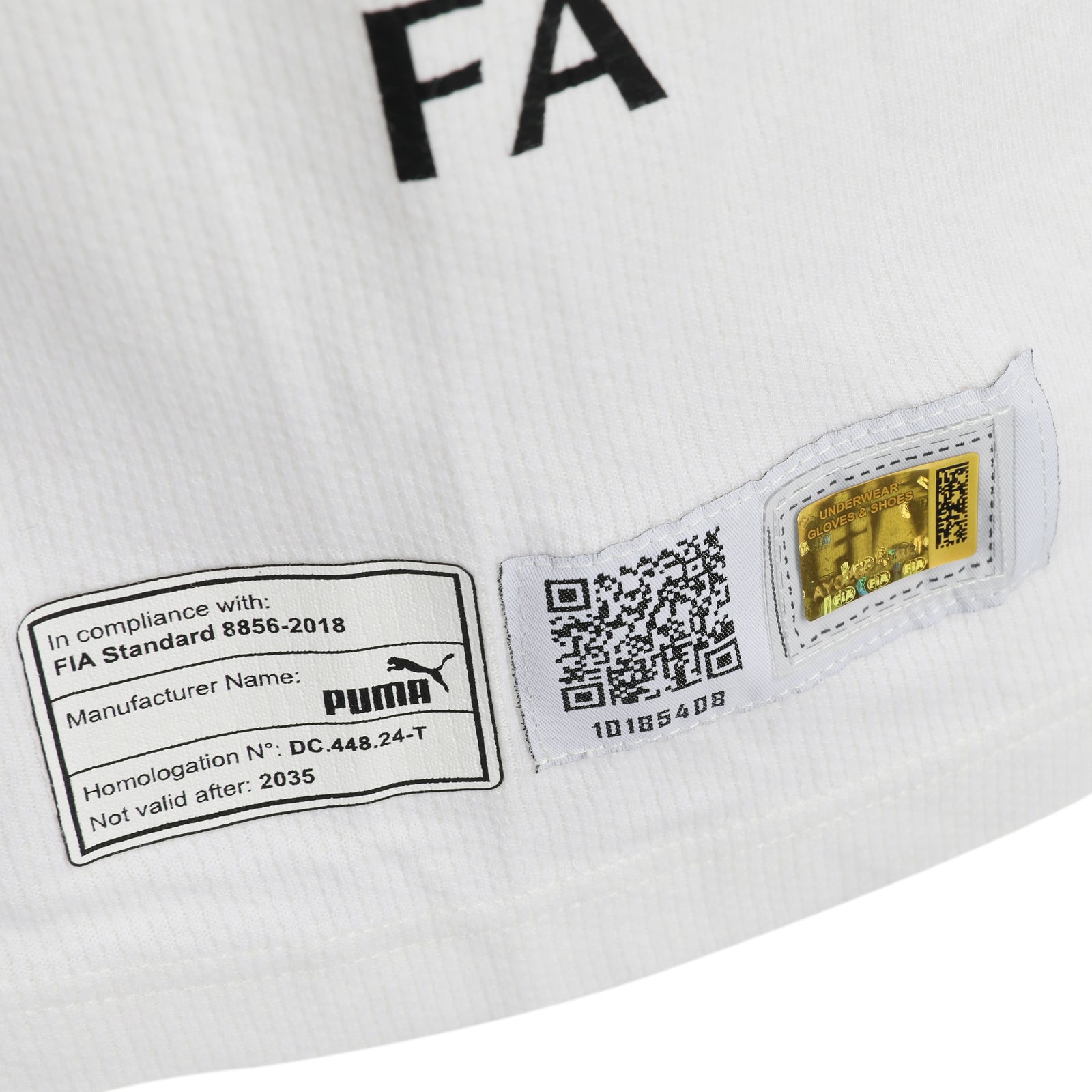 Auction LOT 049 - Fernando Alonso 2025 Aston Martin Aramco Formula One Team Nomex