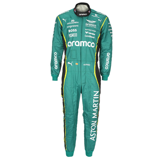 The Silverstone Auction LOT 013 - Fernando Alonso 2026 Aston Martin Aramco F1 Team Un-Signed Suit - Green