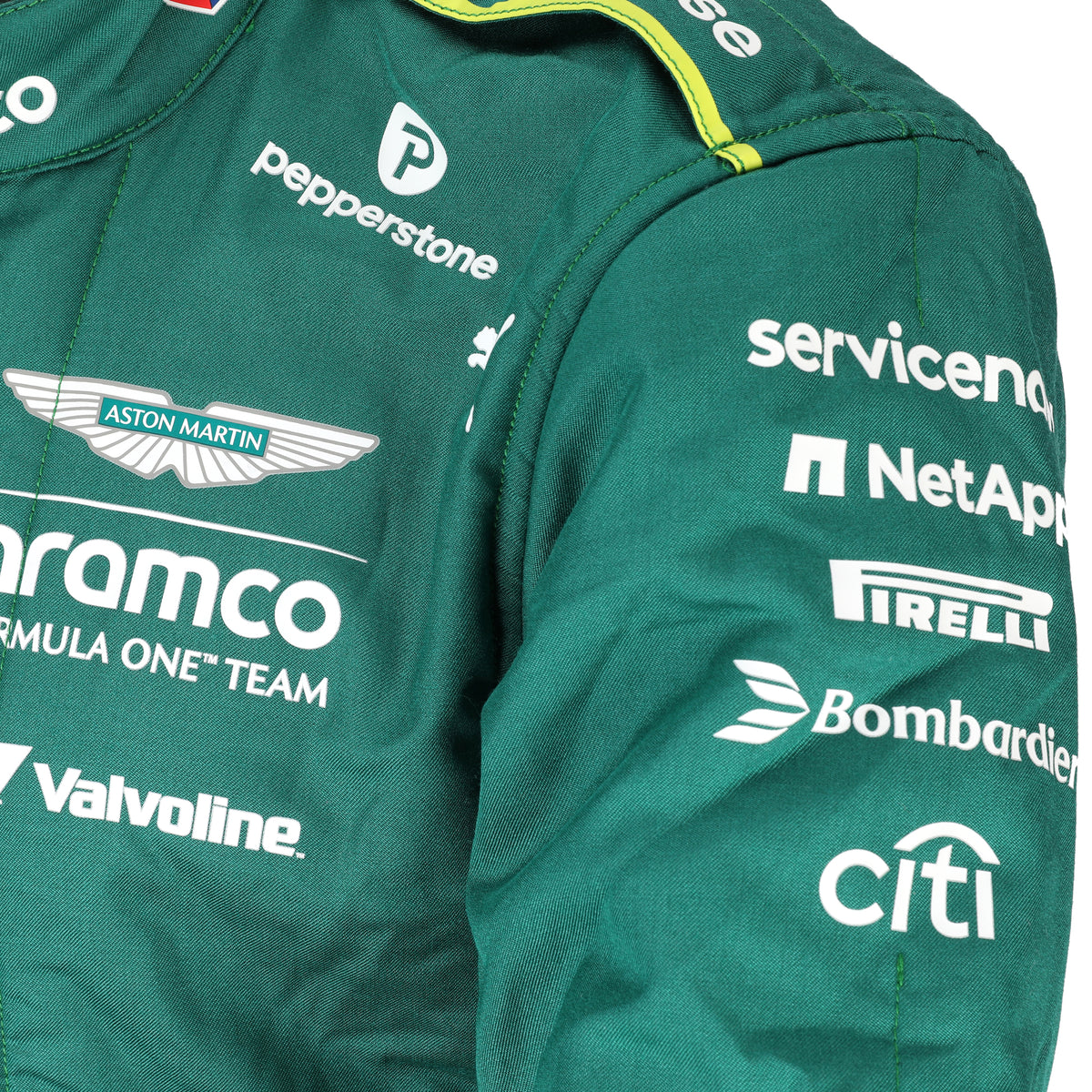 The Austin Auction LOT 079 - Fernando Alonso Un-Signed 2025 Grand Prix Used Aston Martin Aramco Formula One Team Suit - AX00284927