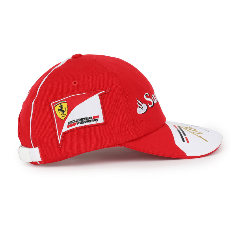LOT 012 - Fernando Alonso & Kimi Raikkonen Signed Ferrari Cap