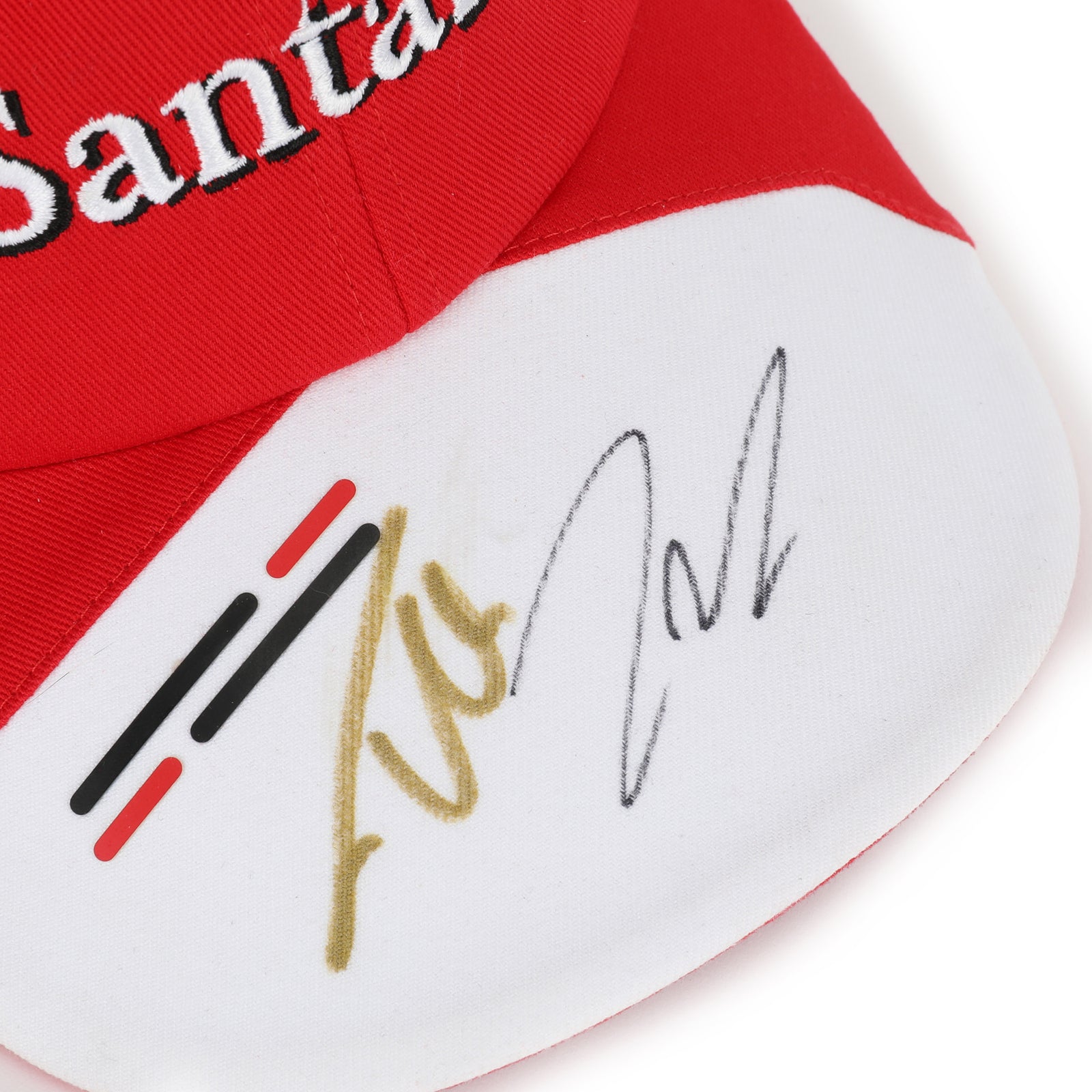 LOT 012 - Fernando Alonso & Kimi Raikkonen Signed Ferrari Cap