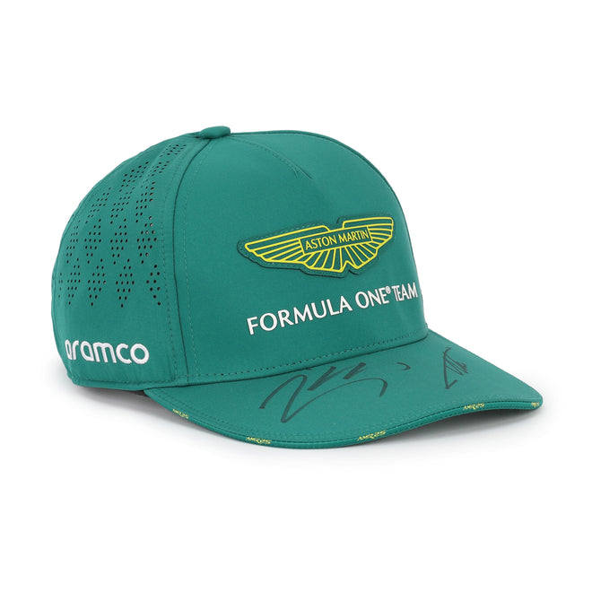 Fernando Alonso & Lance Stroll Dual Signed Aston Martin Aramco Formula One 2025 Team Cap