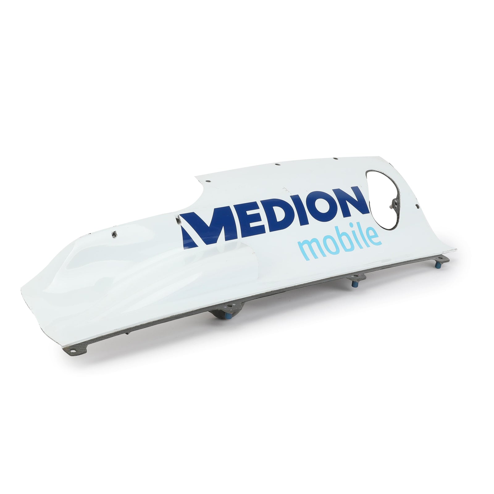 LOT 713 - Force India 2010 Race Used Lefthand Headrest Cooling Panel - Medion Branding