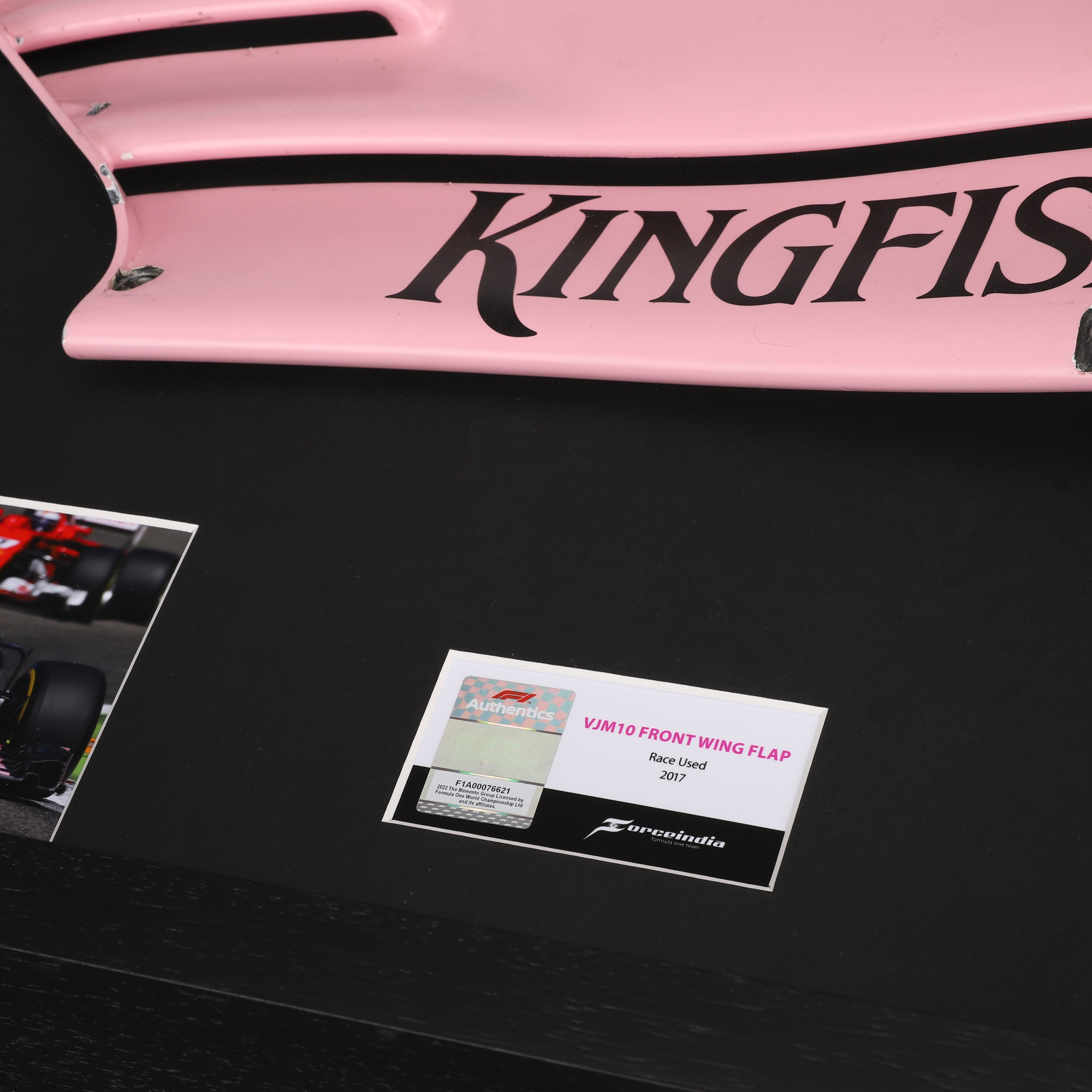 Sahara Force India F1 Team 2017 Right-Hand Front Wing Flap & Photos - High Downforce Spec