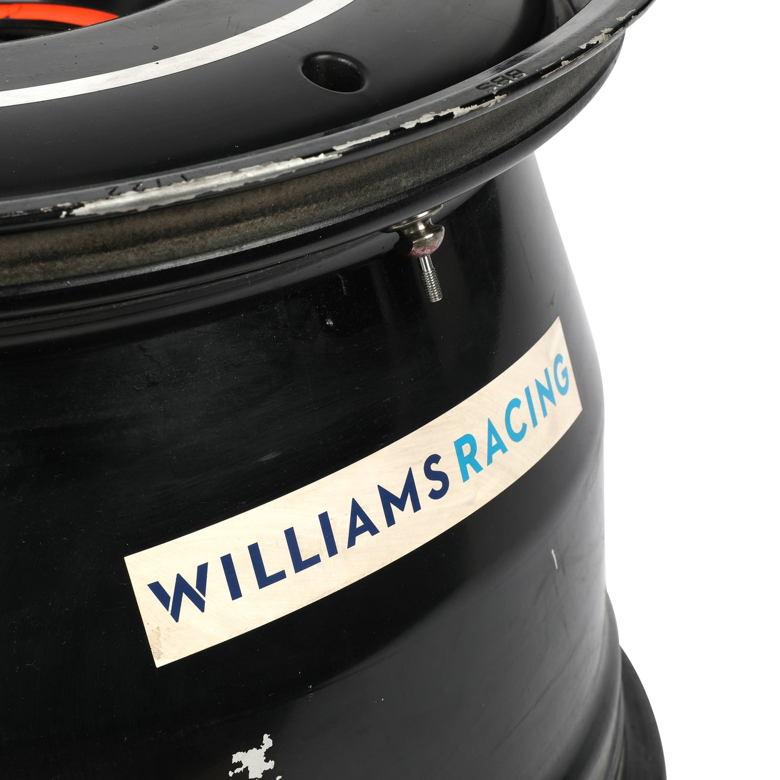 Williams Racing Formula 1 front wheel rim table Franco Colapinto Las Vegas Grand Prix memorabilia