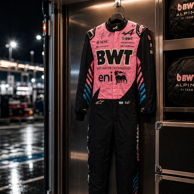 Franco Colapinto Signed 2026 BWT Alpine Formula One™ Team Race Suit - Pre-Season Testing Worn