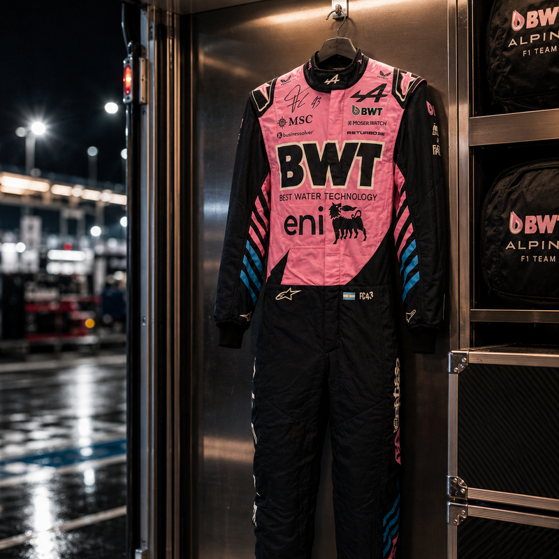 Franco Colapinto Signed 2026 BWT Alpine Formula One™ Team Race Suit - Pre-Season Testing Worn