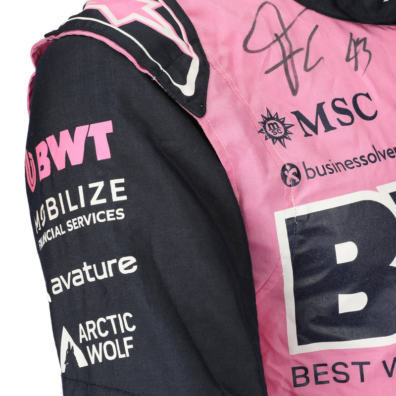 Alpine F1 Team signed Franco Colapinto 2026 pre-season testing worn race suit authentic memorabilia