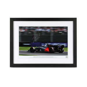 Gabriel Bortoleto 2026 Audi Revolut F1 Team signed photo from the Australian Grand Prix, authentic signature and premium Formula 1 collector display
