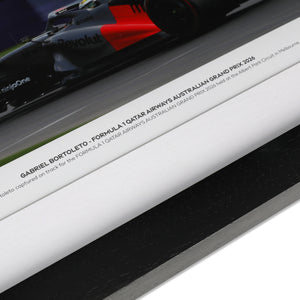 Gabriel Bortoleto 2026 Audi Revolut F1 Team Australian Grand Prix signed photo, authentic Formula 1 memorabilia and collector piece