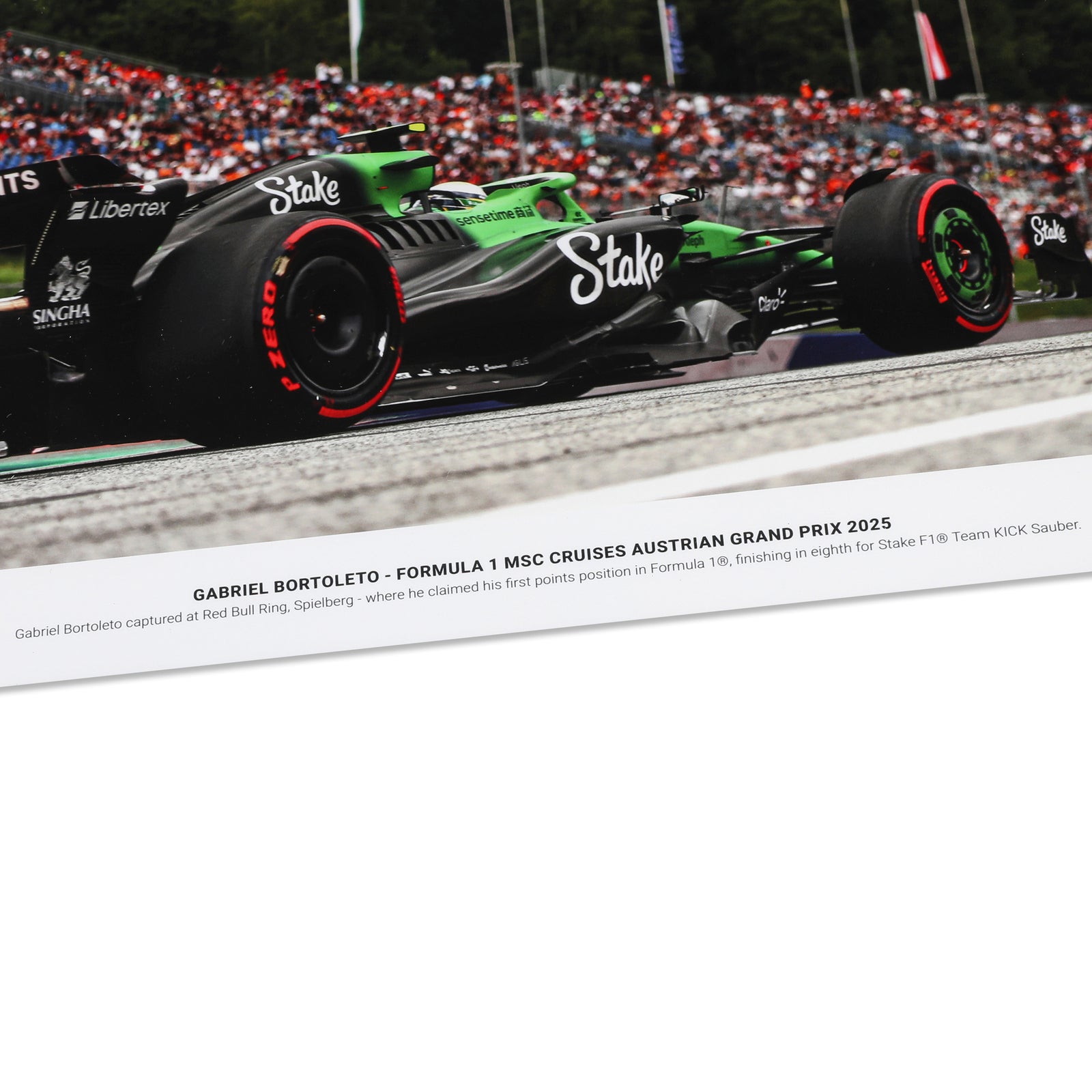 Gabriel Bortoleto 2025 Signed Print - Austrian GP