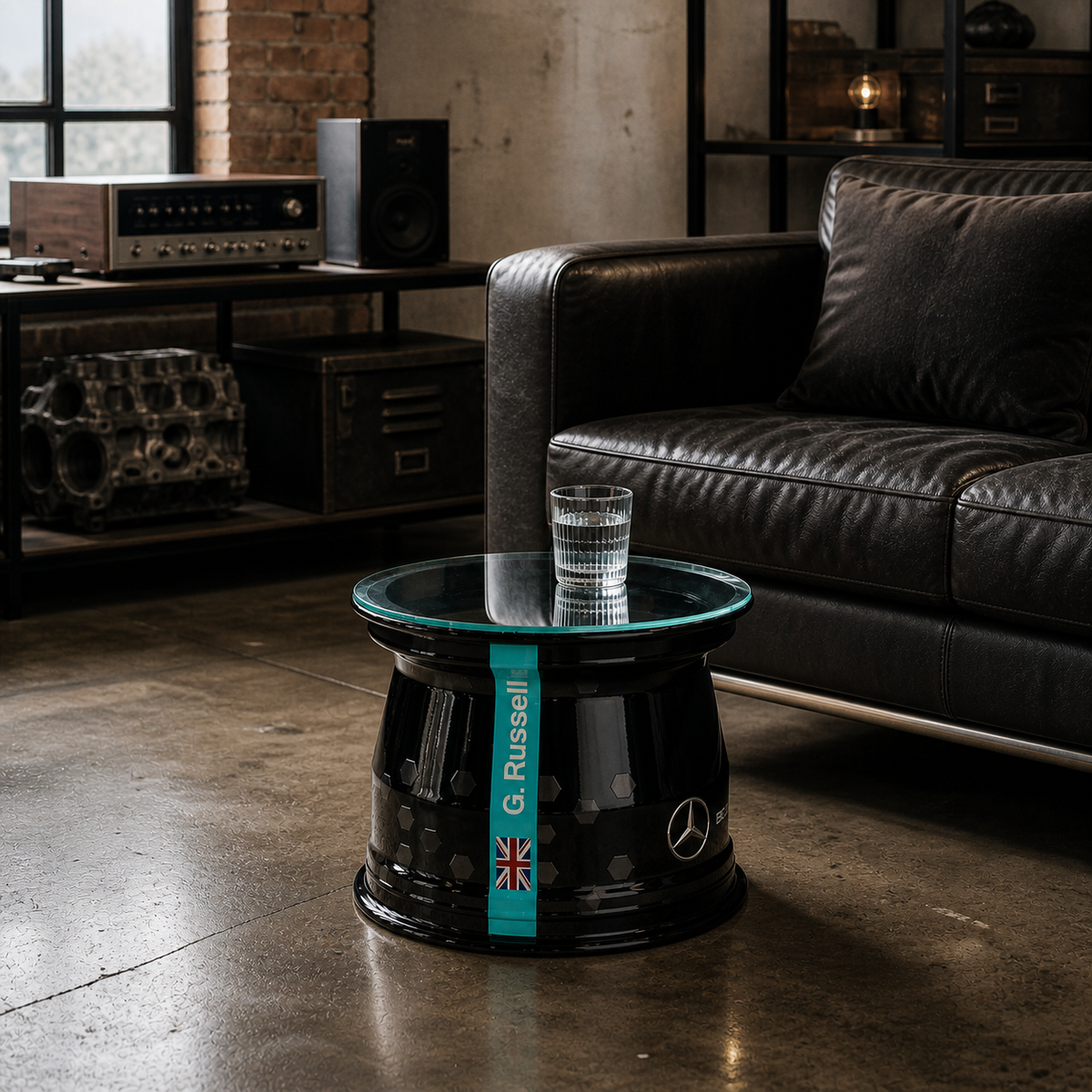 George Russell Mercedes AMG Front Wheel Rim Table | F1 Authentics