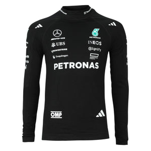 George Russell 2025 Mercedes AMG Petronas Replica Nomex Formula 1 collectible displayed in premium motorsport display