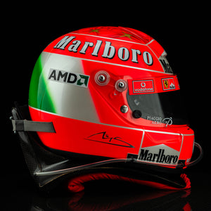 Michael Schumacher Signed 2004 Scuderia Ferrari Replica Helmet - With HANS