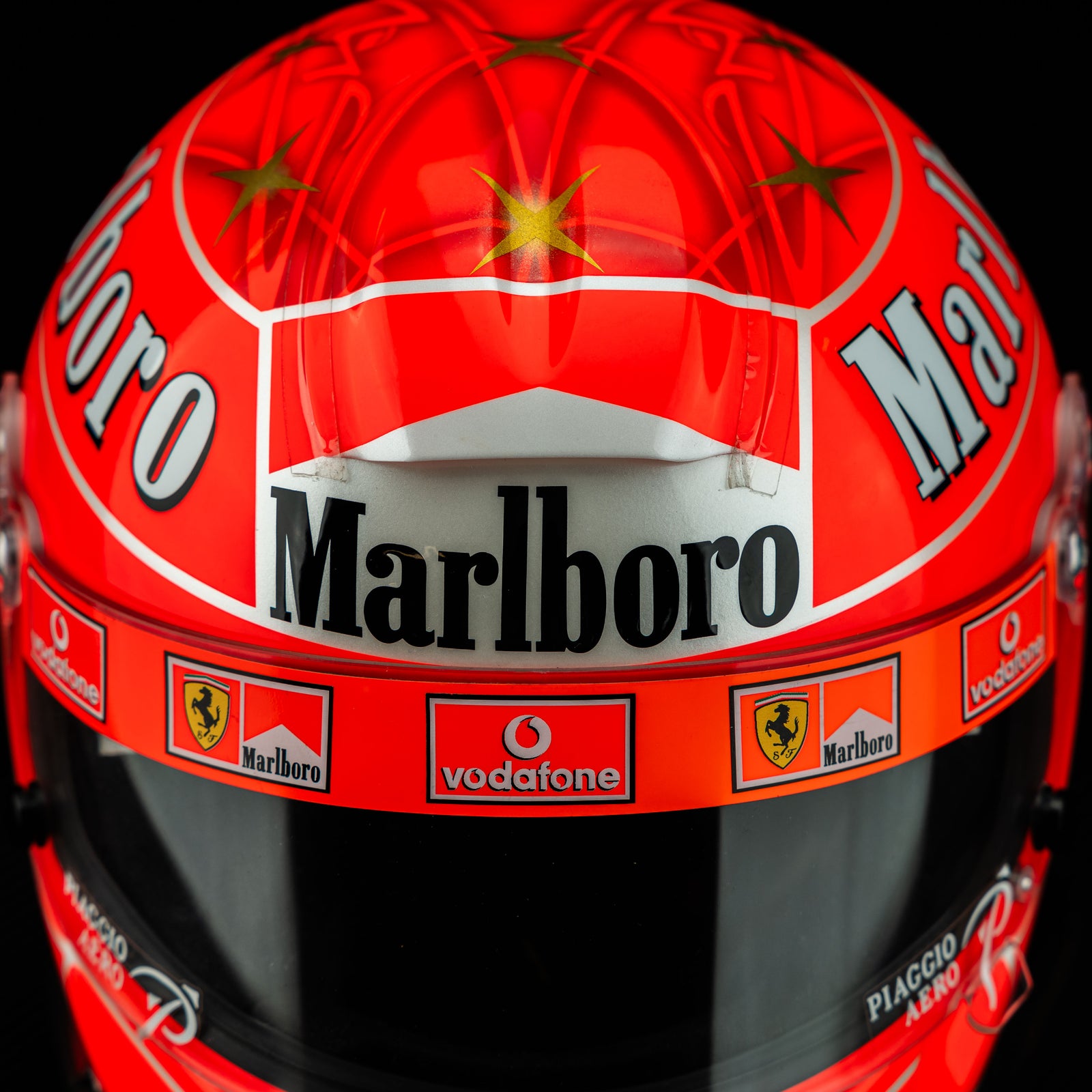Michael Schumacher 2004 Helmet - Monza Replica Signed with HANS device