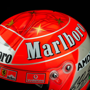 Michael Schumacher Signed 2004 Scuderia Ferrari Replica Helmet - With HANS