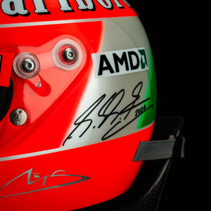 Michael Schumacher Signed 2004 Scuderia Ferrari Replica Helmet - With HANS