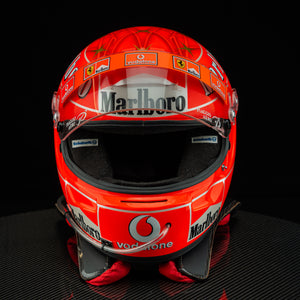 Michael Schumacher Signed 2004 Scuderia Ferrari Replica Helmet - With HANS