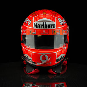 Michael Schumacher Signed 2004 Scuderia Ferrari Replica Helmet - With HANS