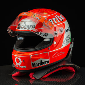 Michael Schumacher Signed 2004 Scuderia Ferrari Replica Helmet - With HANS