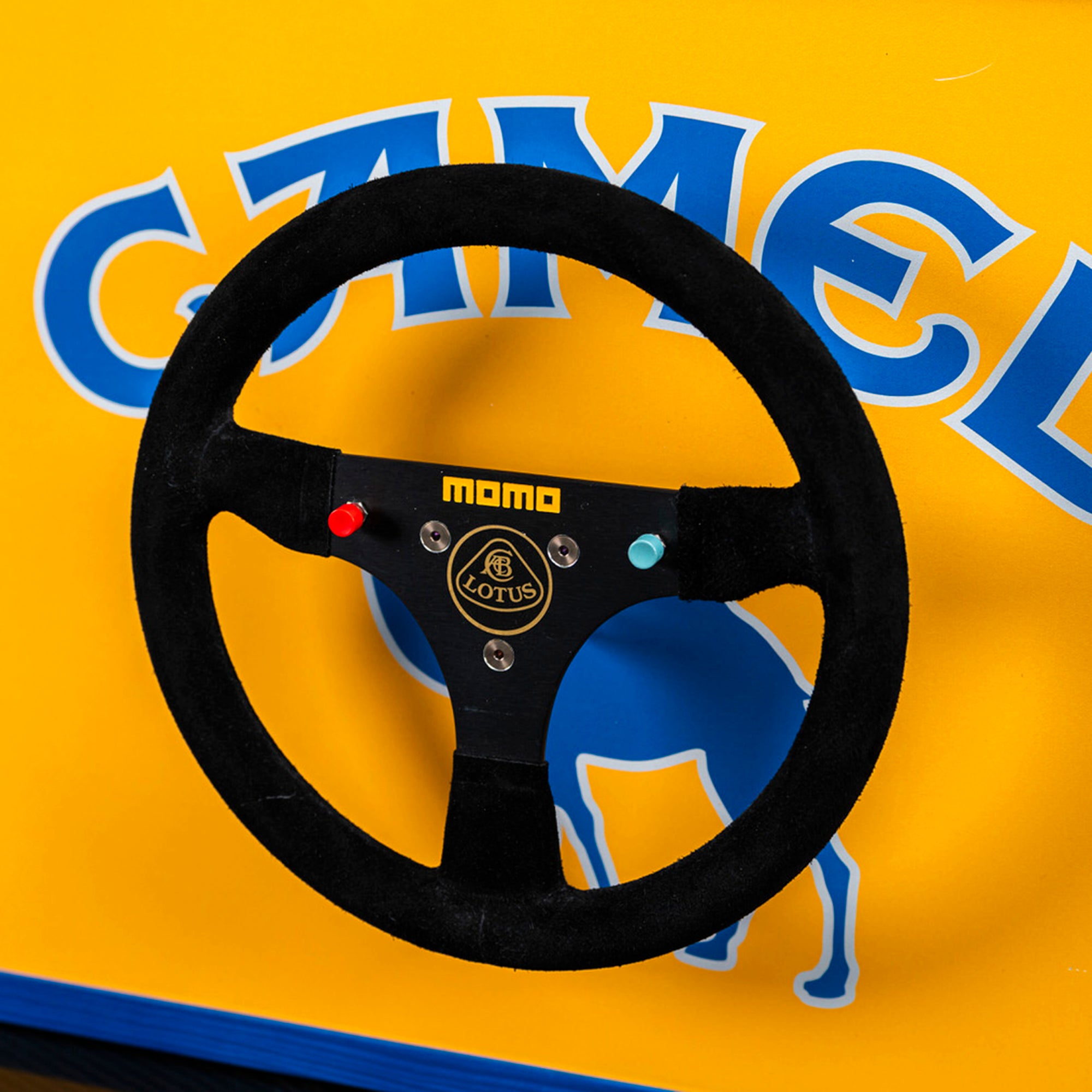 Ayrton Senna Camel Team Lotus Honda Replica Steering Wheel – 1987 Formula One Season