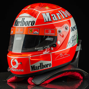 Michael Schumacher Signed 2004 Scuderia Ferrari Replica Helmet - With HANS