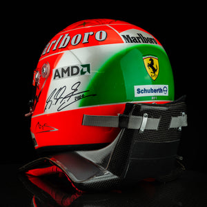 Michael Schumacher Signed 2004 Scuderia Ferrari Replica Helmet - With HANS