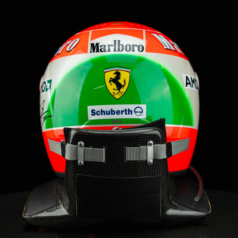 Michael Schumacher Signed 2004 Scuderia Ferrari Replica Helmet - With HANS