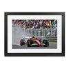 Lewis Hamilton 2025 Scuderia Ferrari '18th to 7th' Framed Print - Belgian GP