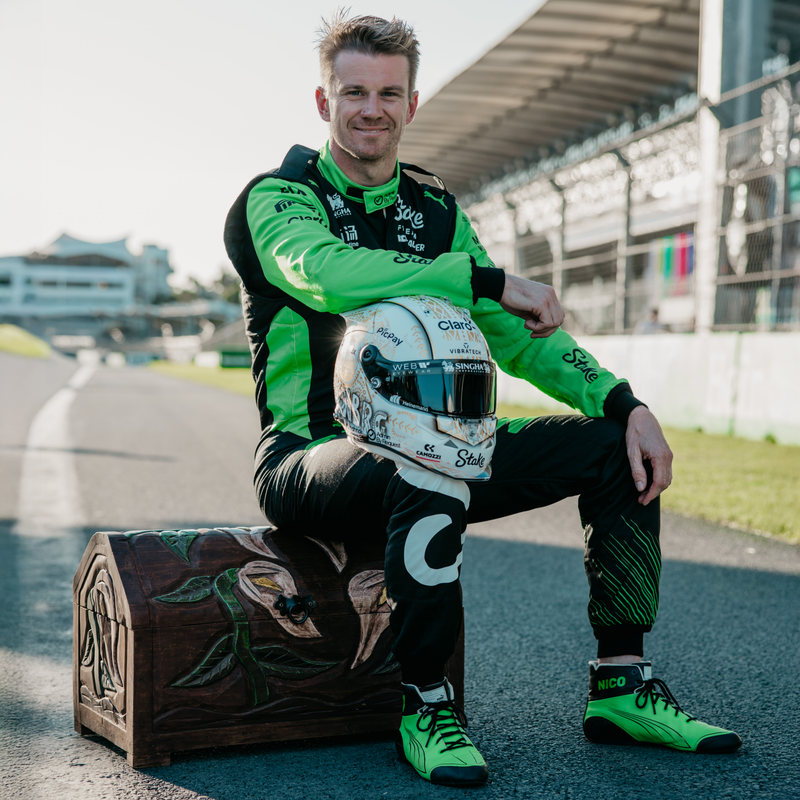Nico Hulkenberg Signed 2025 Kick Sauber Helmet - Mexican GP Used