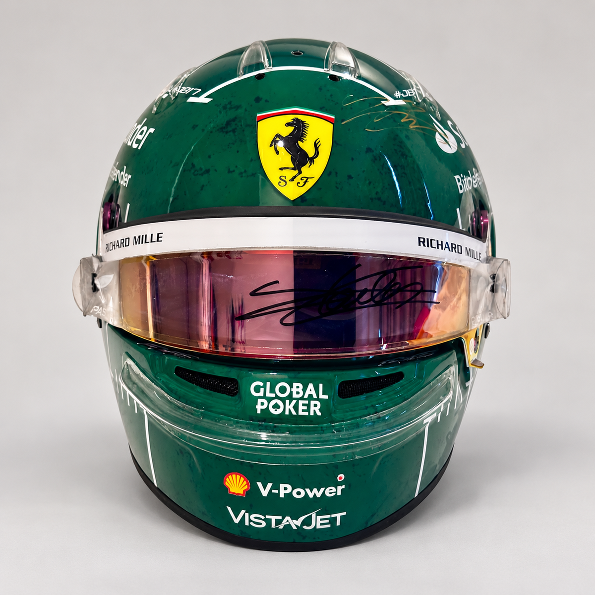 The Austin Auction LOT 026 - Charles Leclerc Signed 2023 Scuderia Ferrari Race Spare Helmet – United States GP
