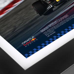 Limited Edition Max Verstappen Replica 2025 Red Bull Racing Bodywork & Photo