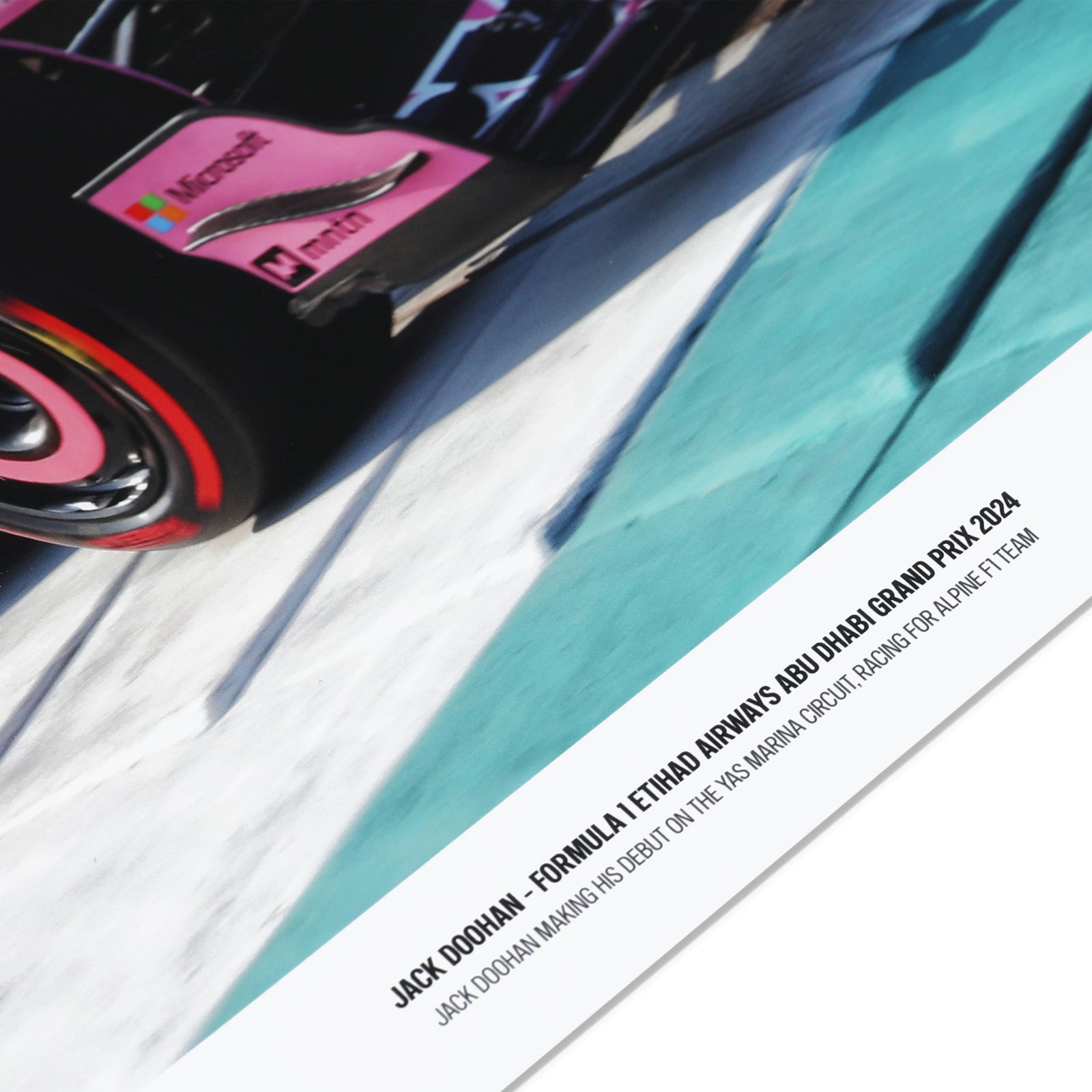 Jack Doohan Signed 2024 BWT Alpine F1 Team Signed Print - Abu Dhabi GP